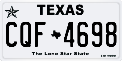 TX license plate CQF4698
