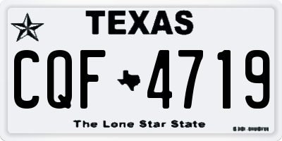 TX license plate CQF4719