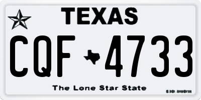 TX license plate CQF4733