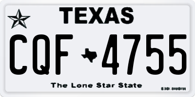 TX license plate CQF4755