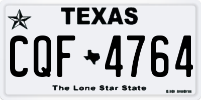 TX license plate CQF4764