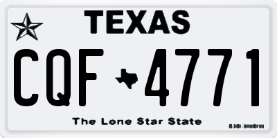 TX license plate CQF4771