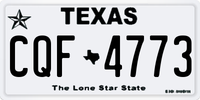 TX license plate CQF4773
