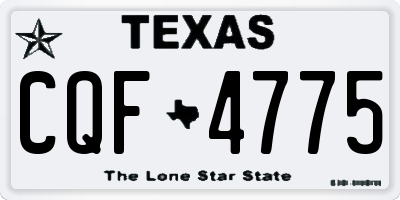 TX license plate CQF4775