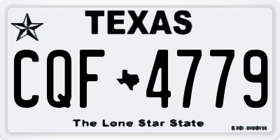 TX license plate CQF4779