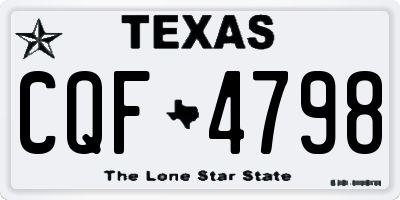 TX license plate CQF4798