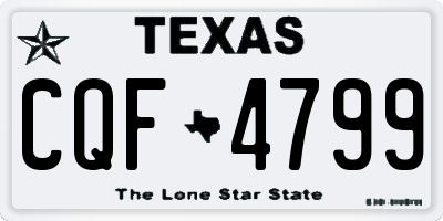 TX license plate CQF4799