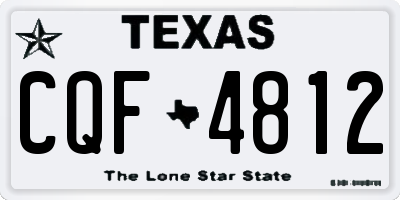 TX license plate CQF4812