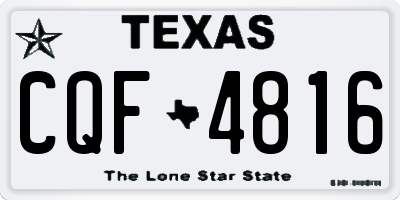 TX license plate CQF4816