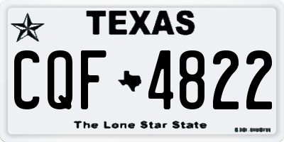 TX license plate CQF4822
