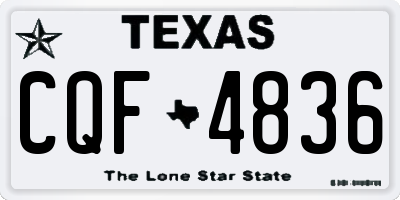 TX license plate CQF4836