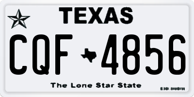TX license plate CQF4856