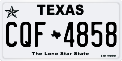 TX license plate CQF4858
