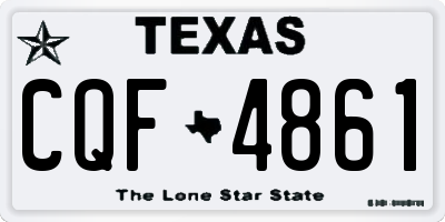 TX license plate CQF4861