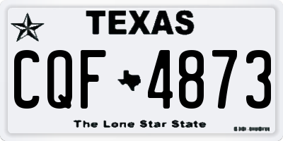 TX license plate CQF4873