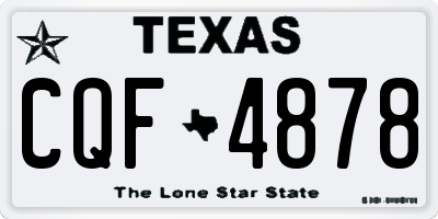 TX license plate CQF4878