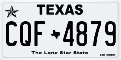 TX license plate CQF4879