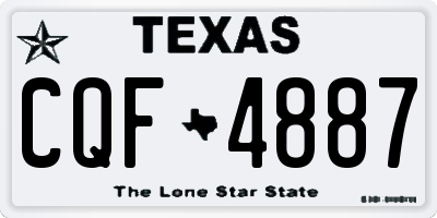 TX license plate CQF4887