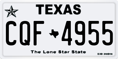 TX license plate CQF4955