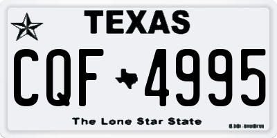 TX license plate CQF4995