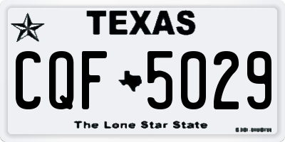 TX license plate CQF5029