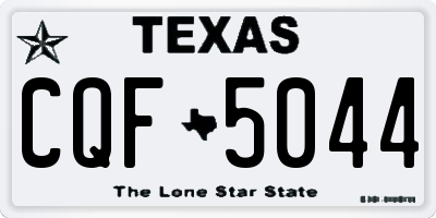 TX license plate CQF5044