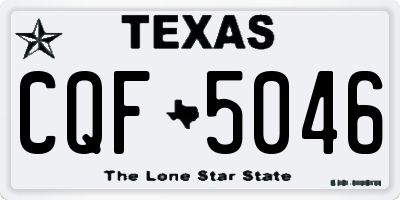 TX license plate CQF5046