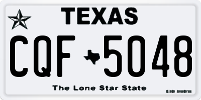 TX license plate CQF5048