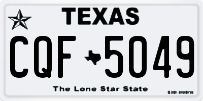 TX license plate CQF5049