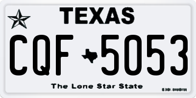 TX license plate CQF5053