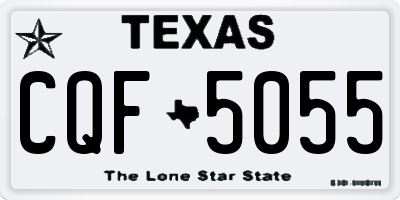 TX license plate CQF5055