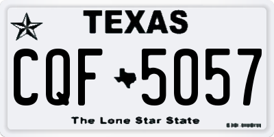 TX license plate CQF5057