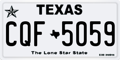 TX license plate CQF5059