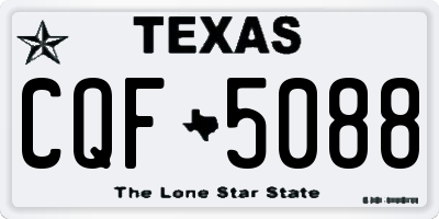 TX license plate CQF5088