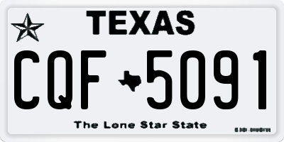 TX license plate CQF5091
