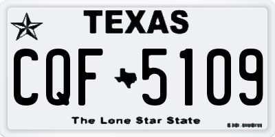 TX license plate CQF5109
