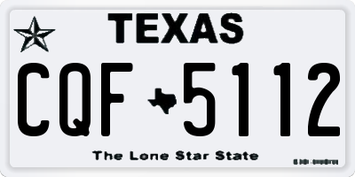 TX license plate CQF5112