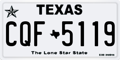 TX license plate CQF5119