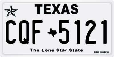 TX license plate CQF5121
