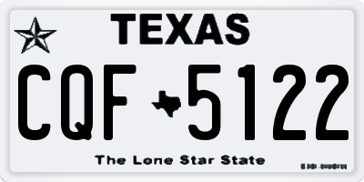 TX license plate CQF5122