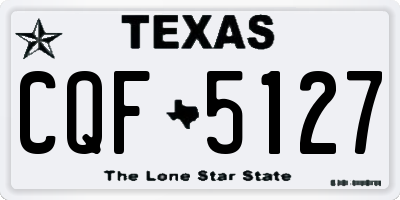 TX license plate CQF5127