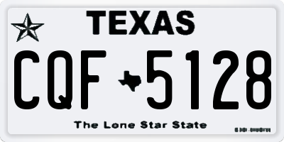 TX license plate CQF5128