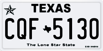 TX license plate CQF5130