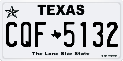 TX license plate CQF5132