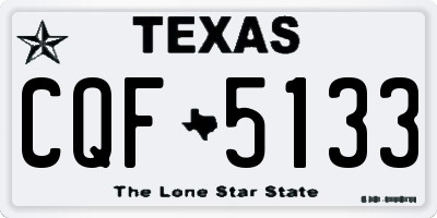 TX license plate CQF5133