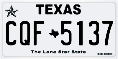 TX license plate CQF5137