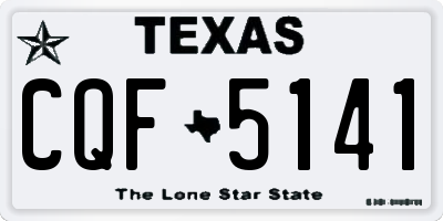 TX license plate CQF5141