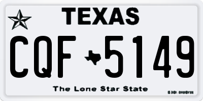 TX license plate CQF5149