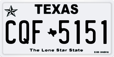 TX license plate CQF5151