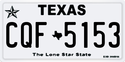 TX license plate CQF5153